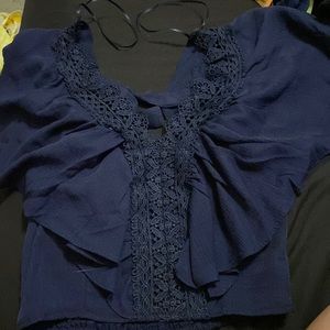 Navy blue blouse